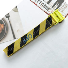 Load image into Gallery viewer, OFF White Belt 100-200cm Street Style Canvas Men&#39;s Belt Industrial Letters Canvas Belts Women Men Punk Embroidery Waist Strap