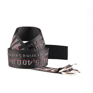 OFF White Belt 100-200cm Street Style Canvas Men's Belt Industrial Letters Canvas Belts Women Men Punk Embroidery Waist Strap