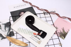 OFF White Belt 100-200cm Street Style Canvas Men's Belt Industrial Letters Canvas Belts Women Men Punk Embroidery Waist Strap