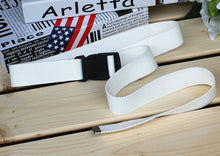 Load image into Gallery viewer, Fashion Letter Waist Band Waist Belt Boys Girls Trendy Canvas Multi-colors Waist Belt Women's Cool Waist Belt Round Hasp