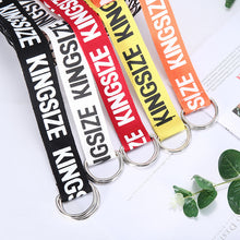 Load image into Gallery viewer, Fashion Letter Waist Band Waist Belt Boys Girls Trendy Canvas Multi-colors Waist Belt Women's Cool Waist Belt Round Hasp