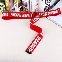 Load image into Gallery viewer, Fashion Letter Waist Band Waist Belt Boys Girls Trendy Canvas Multi-colors Waist Belt Women's Cool Waist Belt Round Hasp